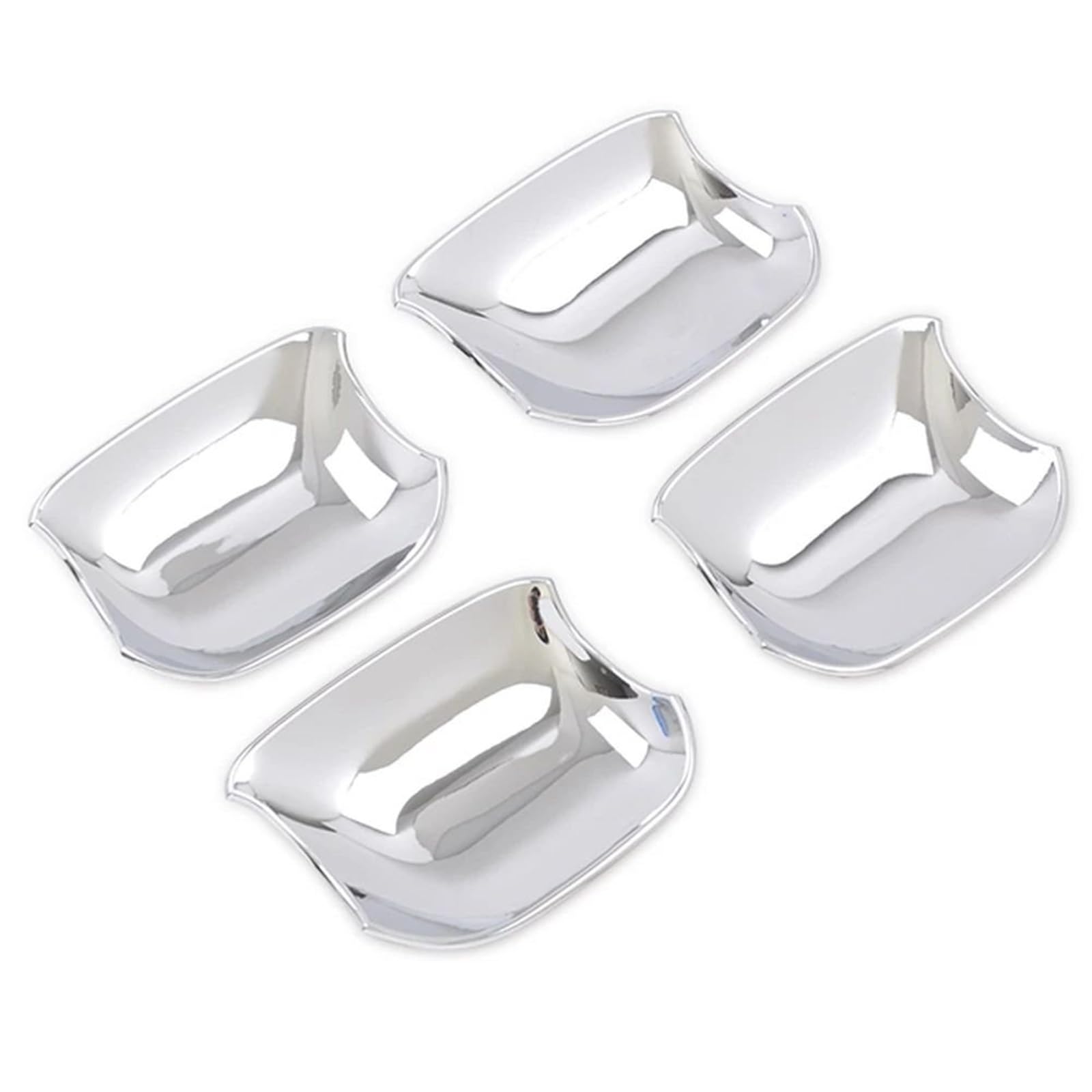 AcarKing Autotürgriffabdeckung Kompatibel Mit Kia Für Rio Für 4 X-line 2018 2019, Auto-Seitentürgriffschalenabdeckungen, Zierleisten, Autodekorationszubehör(Chrome Door Bowl) von AcarKing