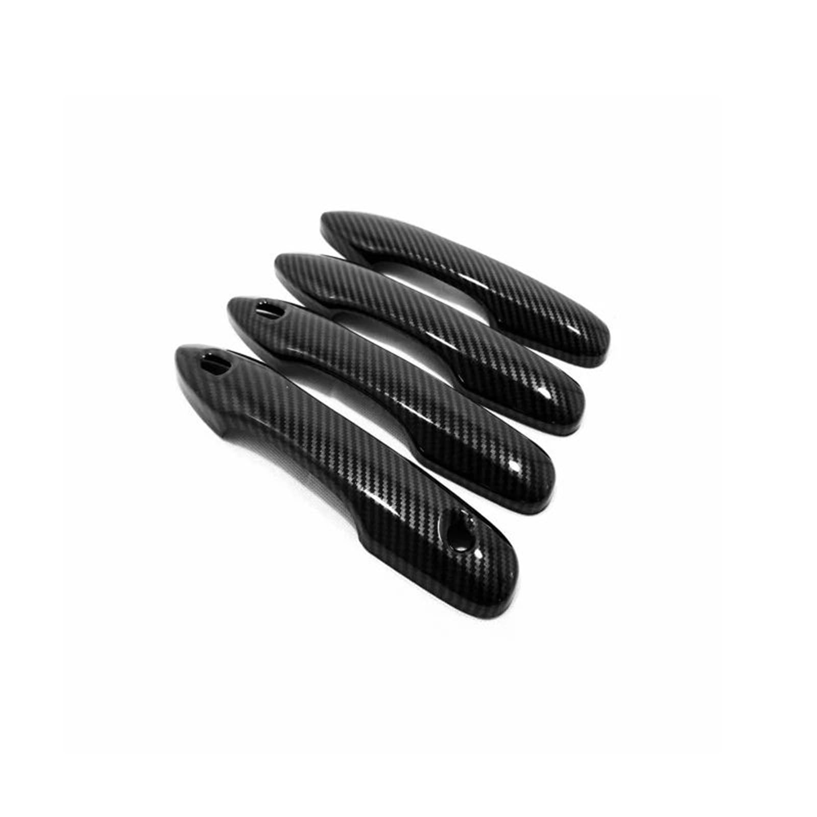 AcarKing Autotürgriffabdeckung Kompatibel Mit Toyota Für BZ4X 2022 2023. Auto-Außenseite, Türgriffabdeckung, Dekorative Aufkleber, Ersatzteile(ABS carbonfiber A) von AcarKing