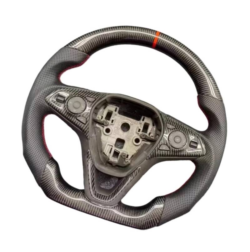 AcarKing Kompatibel Mit Buick Für Envision 2014 2015 2016 2017 2018 2019 2020 Ersatz-D-förmiges Carbonfaser-Auto-Sportlenkradzubehör Lenkrad Auto von AcarKing