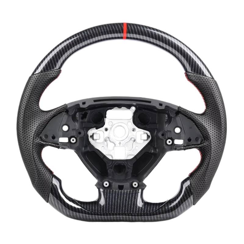 AcarKing Kompatibel Mit Chevrolet Für Corvette C7 Z06 Zr1 2014 2015 2016 2017 2018 2019 Carbon Fiber Lenkrad Racing Wheel Auto Zubehör Lenkrad Auto von AcarKing
