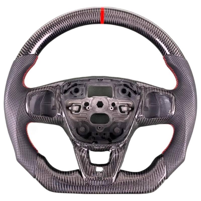 AcarKing Kompatibel Mit Ford Für Focus MK4 MK8 Für Fiesta Für Carnival Für Kuga 2017 2018 2019, Individuelles Auto-Sportlenkrad, Autozubehör Lenkrad Auto von AcarKing