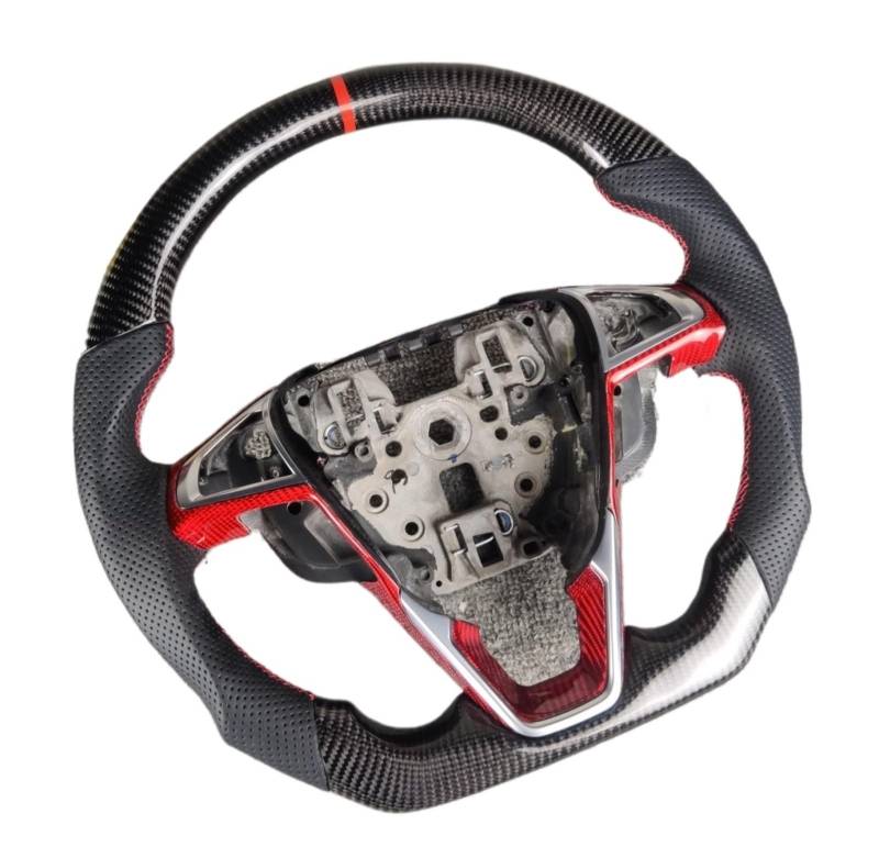 AcarKing Kompatibel Mit Ford Für Mondeo 2015 2016 2017 2018, Maßgeschneiderte Auto-Sportlenkrad-Modifikation, Innenausstattung, Autozubehör Lenkrad Auto(Size 1) von AcarKing