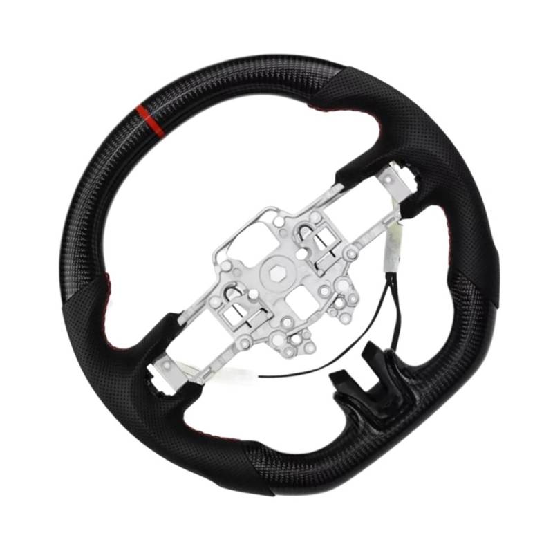 AcarKing Kompatibel Mit Ford Für Mustang Für EcoBoost GT Für Shelby Für GT350 GT350R 2018 2019 2020 2021 2022 2023 Carbonfaser-Lenkradteile Mit Heizung Lenkrad Auto von AcarKing