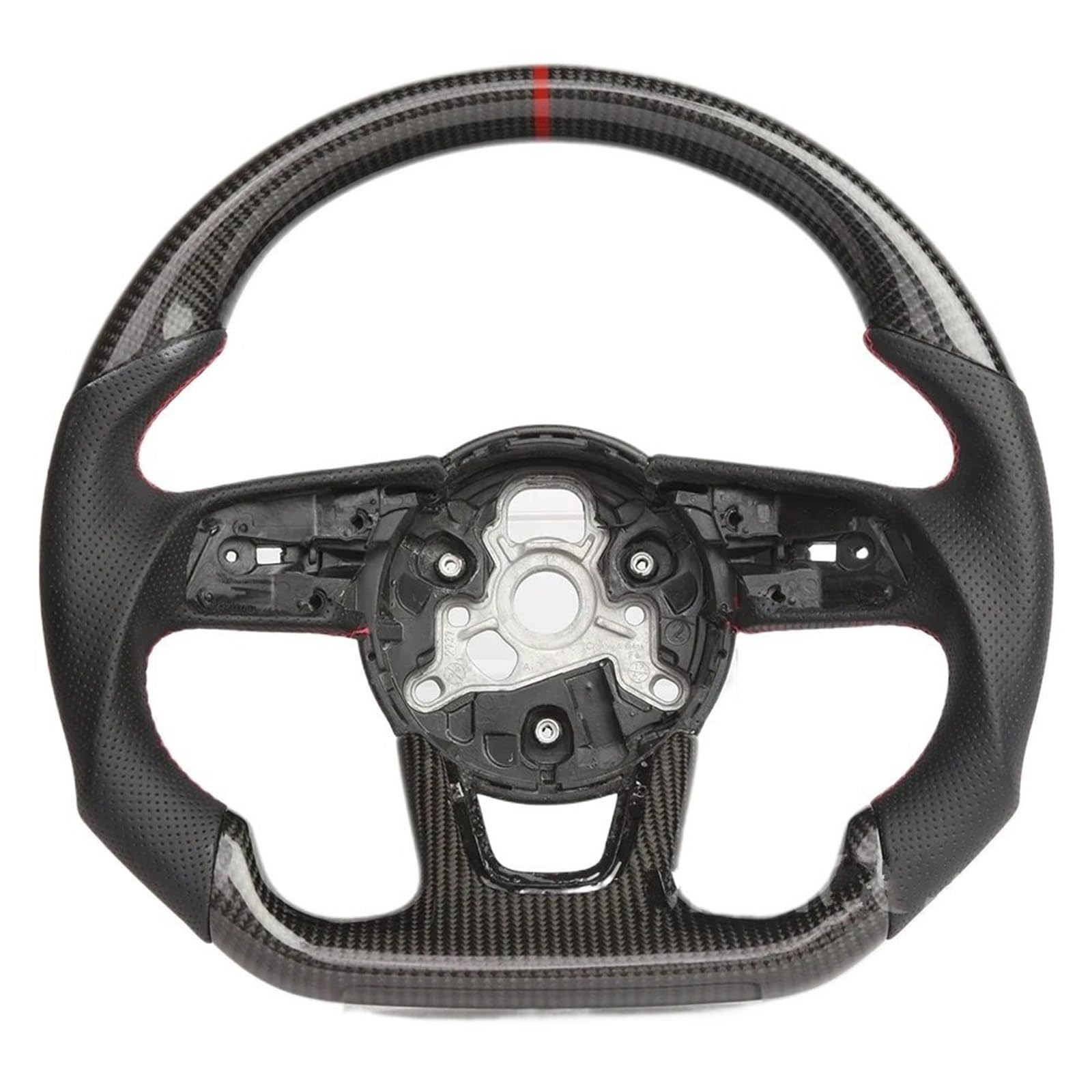AcarKing Kompatibel Mit Für A3 2017 2018 2019 2020 2021 2022 Für RS3 S3 Carbonfaser-Lenkrad Sportlenkrad Autozubehör Mit Flacher Unterseite Lenkrad Auto(Size 3) von AcarKing
