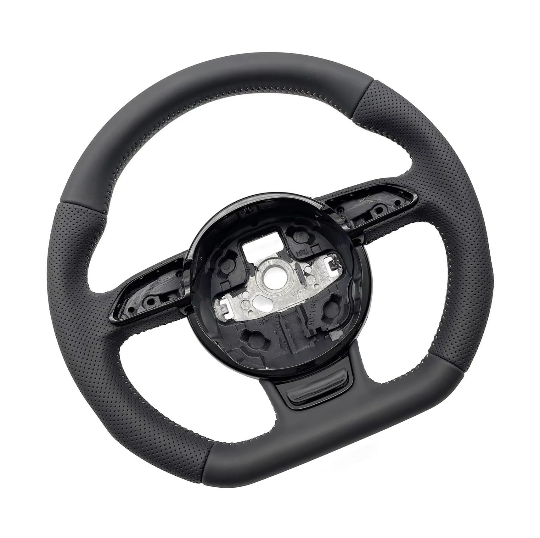 AcarKing Kompatibel Mit Für A3 A4 A5 S5 Q3 Q5 SQ5 Auto-Sportlenkräder Kfz-Ersatzteile Lenksystem Lenkradzubehör Lenkrad Auto(S Logo 1) von AcarKing