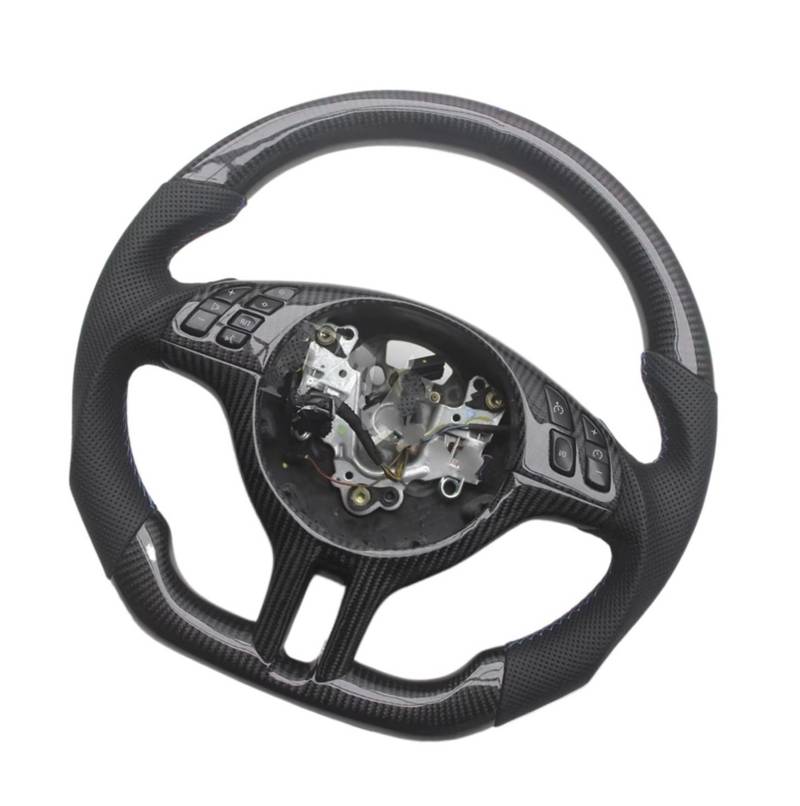 AcarKing Kompatibel Mit Für E46 3er-Serie 1997 1998 1999 2000 2001 2002 2003 2004 2005 2006 Ersatz-Lenkrad Aus Kohlefaser, Autozubehör Lenkrad Auto von AcarKing