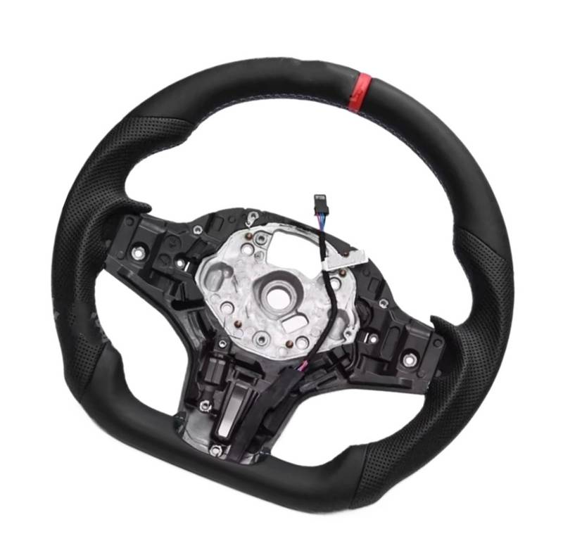 AcarKing Kompatibel Mit Für G01 Für X3 F97 X3M 2018 2019 2020 2021 2022 1/2 Serie Für F40 F44/F45/F46 F90 F91 F92 Für M5 M8 Lenkrad Autozubehör Lenkrad Auto(Red,Style 1) von AcarKing