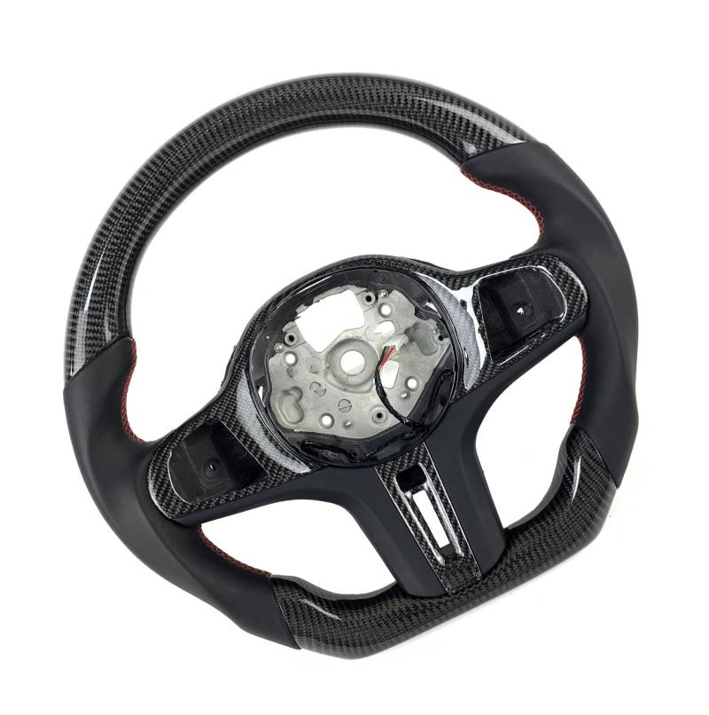 AcarKing Kompatibel Mit Für G30 G20 G01 G02 G05 G06 G07 Für M5 M4 F90 M8 X3M X4M X5M X6M F40 F44 F97 F98 F95 F96 Carbonfaser-Autolenkrad Individuell Angepasst Lenkrad Auto(Style 1) von AcarKing