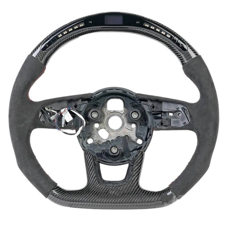 AcarKing Kompatibel Mit Für RS3 RS4 RS5 S3 S4 S5 A3 A4 A5 A6 A7 B7 B8 C7 C8 2017 2018 2019 2020 Carbonfaser-Lenkrad-Autozubehör Lenkrad Auto(Style 5) von AcarKing