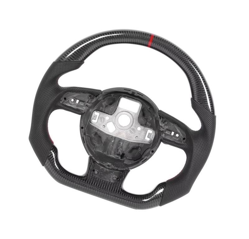 AcarKing Kompatibel Mit Für RS6 C7 RS7 4G8 2013 2014 2015 2016 2017 2018, Ersatz-Lenkradbaugruppe Aus Kohlefaser, Autoinnenausstattung Lenkrad Auto von AcarKing