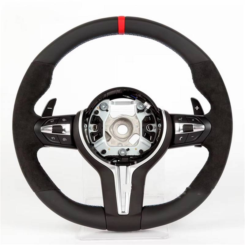 AcarKing Kompatibel Mit Für X1 F48 F49 X2 F39 X3 F25 X4 F26 X5 F15 X6 F16 Auto-Sportlenkrad Innenausstattung Ersatzdekoration Zubehör Lenkrad Auto(Style 4) von AcarKing