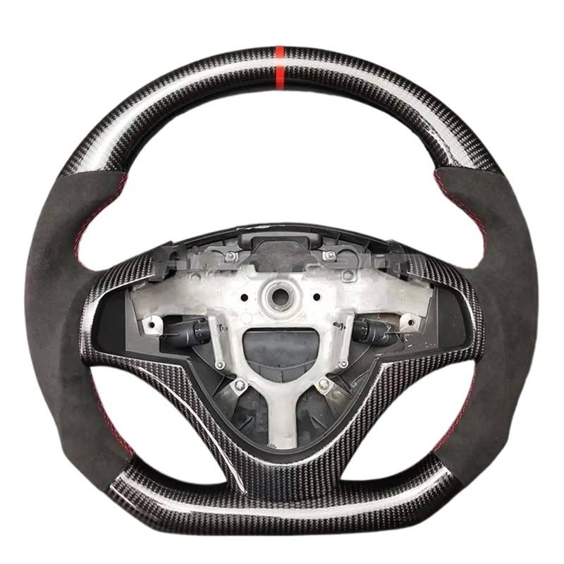 AcarKing Kompatibel Mit Hyundai Für I30 FD 2007 2008 2009 2010 2011 2012, Individuelles Carbonfaser-Auto-Sportlenkrad, Innenausstattung Lenkrad Auto von AcarKing