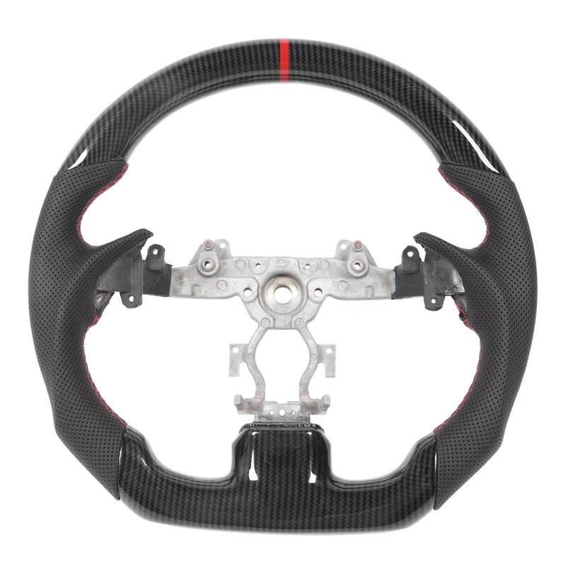 AcarKing Kompatibel Mit Infiniti Für G37 2009 2010 2011 2012 2013 G35 2007 2008 G25 2011 2012 Carbonfaser-Lenkrad, Ergonomischer Lenkradersatz Lenkrad Auto von AcarKing