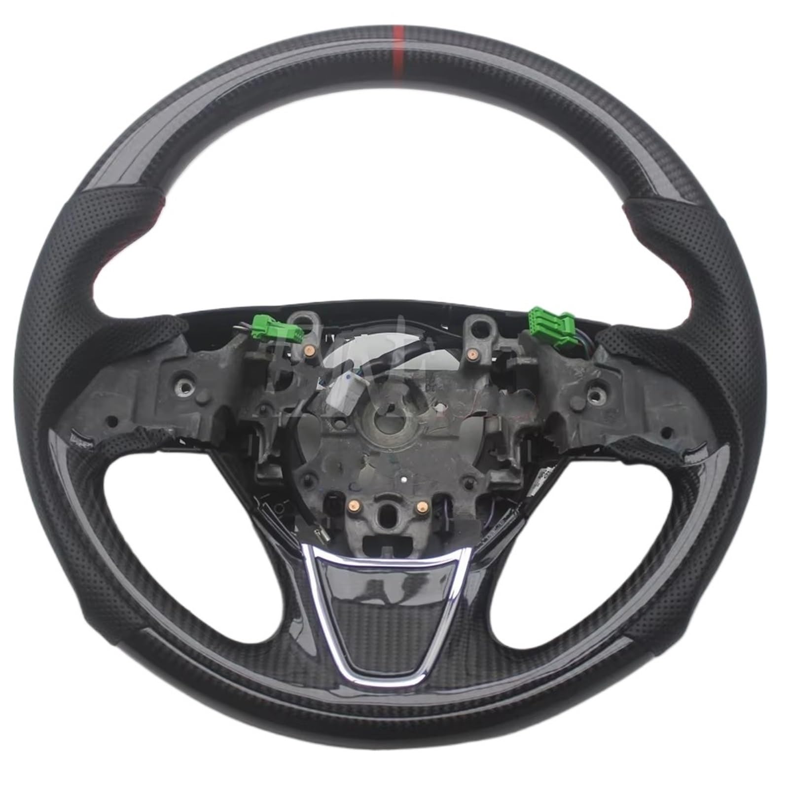 AcarKing Kompatibel Mit Mitsubishi Für Outlander 2016 2017 2018 2019 2020 2021 Für ASX Für Eclipse Für Cross-Ersatz-Innenraum-Autolenkrad Lenkrad Auto(No Button) von AcarKing