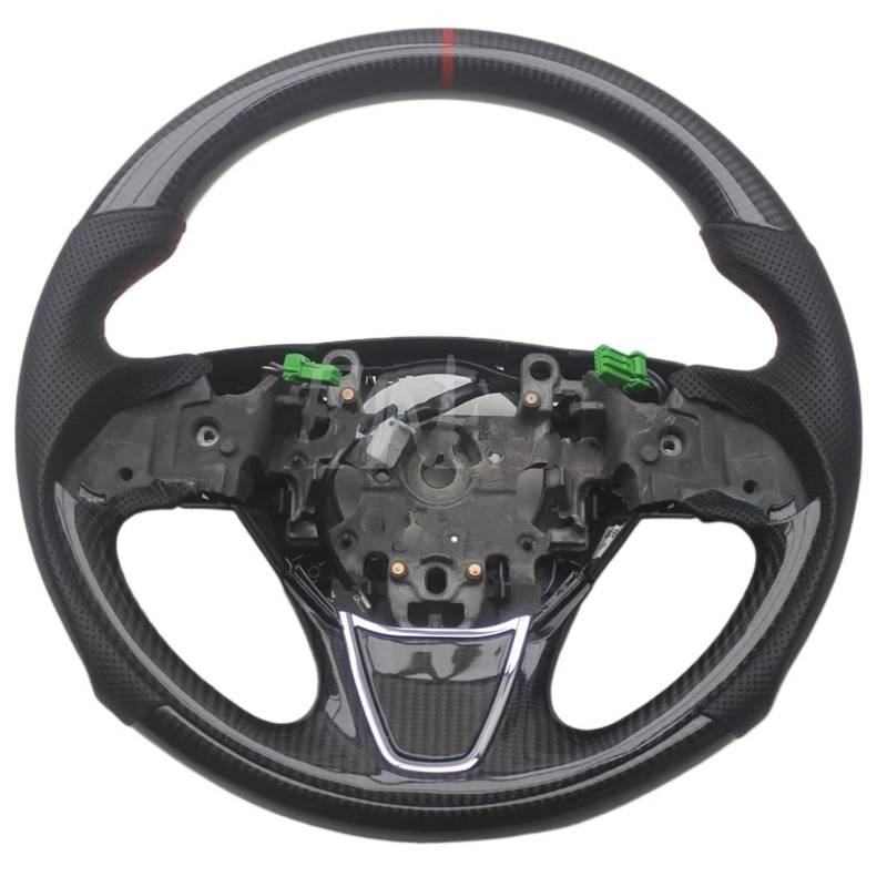 AcarKing Kompatibel Mit Mitsubishi Für Outlander 2016 2017 2018 2019 2020 2021 Für ASX Für Eclipse Für Cross-Ersatz-Innenraum-Autolenkrad Lenkrad Auto(No Button) von AcarKing