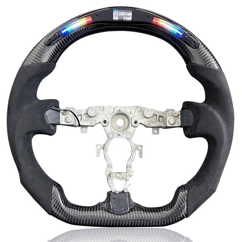 AcarKing Kompatibel Mit Nissan Für 370Z Für Sylphy Carbonfaser-Lenkradschaltung, Individuelles Sportlenkrad, Autozubehör Lenkrad Auto(Style 3) von AcarKing