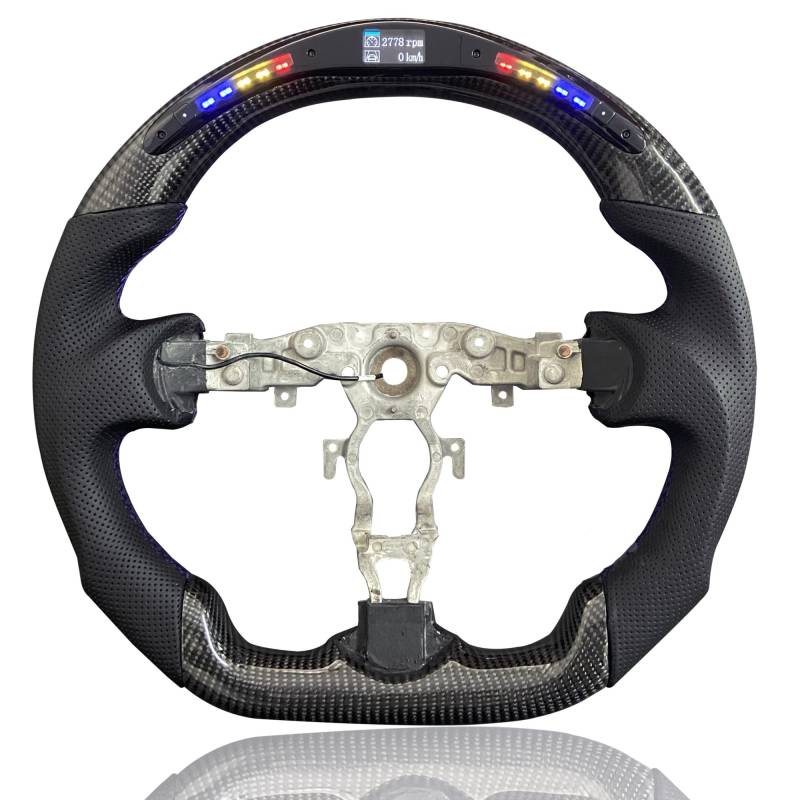 AcarKing Kompatibel Mit Nissan Für 370Z Für Sylphy Carbonfaser-Lenkradschaltung, Individuelles Sportlenkrad, Autozubehör Lenkrad Auto(Style 6) von AcarKing