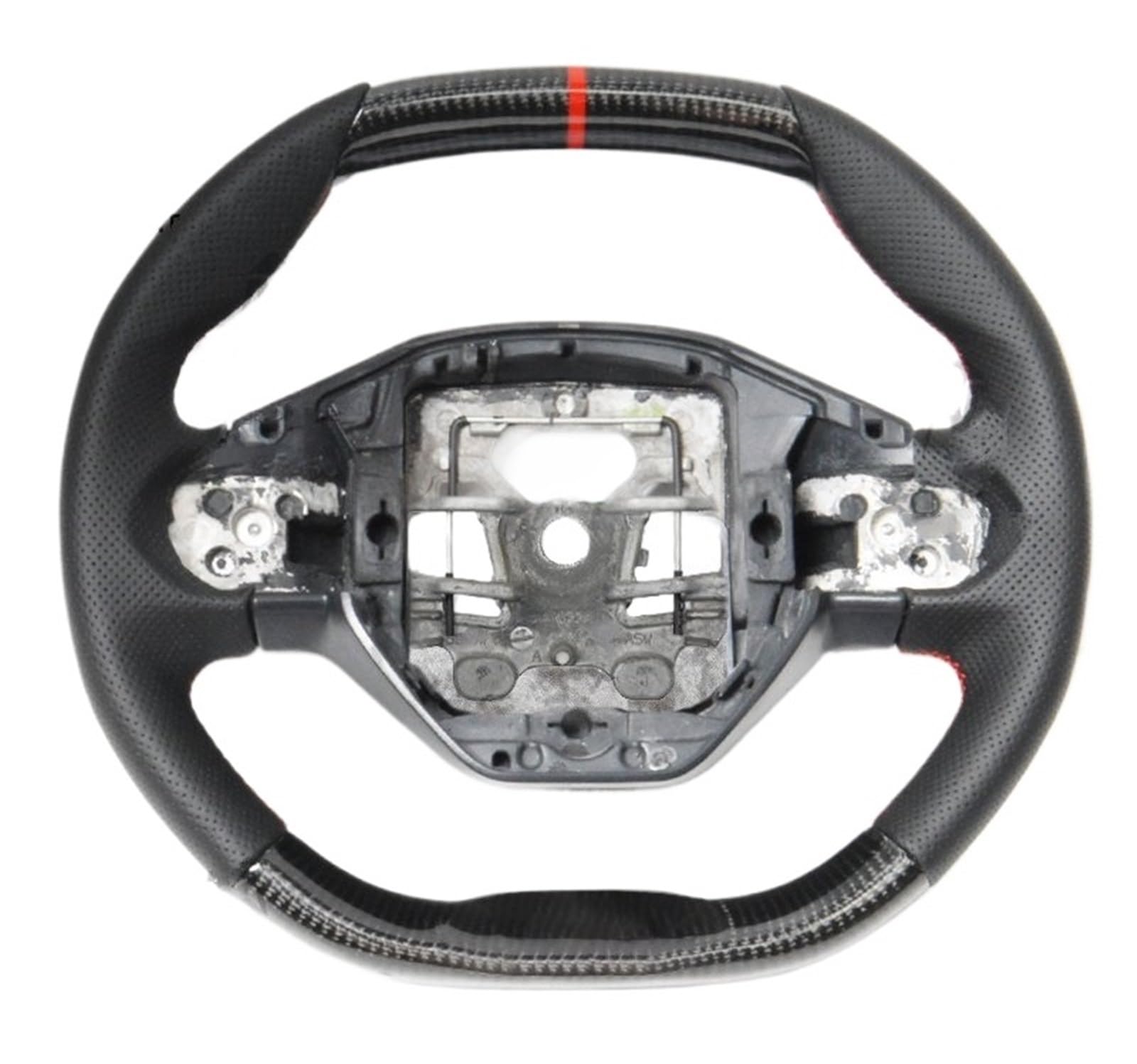 AcarKing Kompatibel Mit Peugeot 4008 408 508 5008 301 307 3008 308 206 2008 208 260 Carbonfaser-Lenkrad, Auto-Innenausstattung Lenkrad Auto(Style 4) von AcarKing