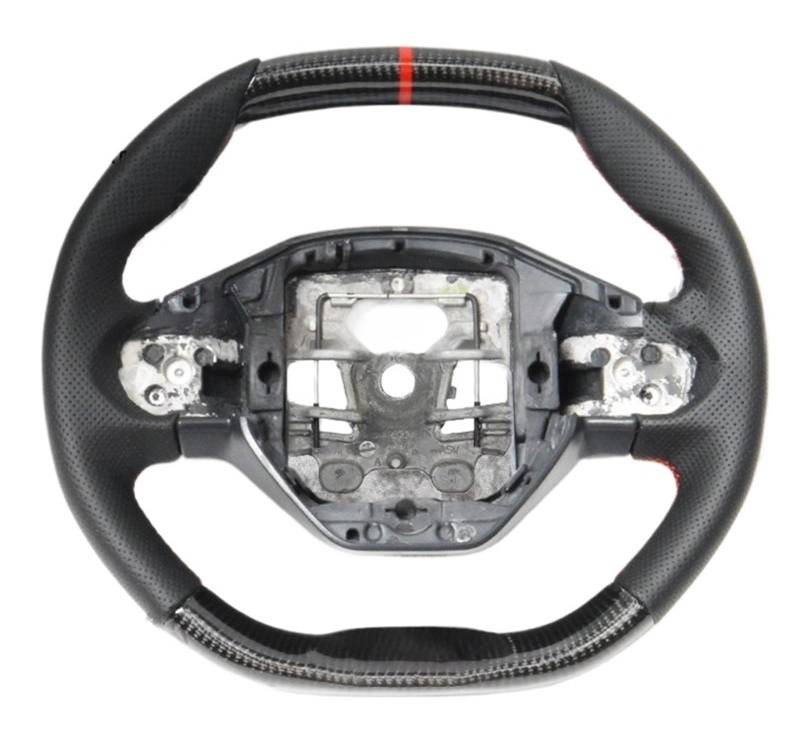 AcarKing Kompatibel Mit Peugeot 4008 408 508 5008 301 307 3008 308 206 2008 208 260 Carbonfaser-Lenkrad, Auto-Innenausstattung Lenkrad Auto(Style 4) von AcarKing