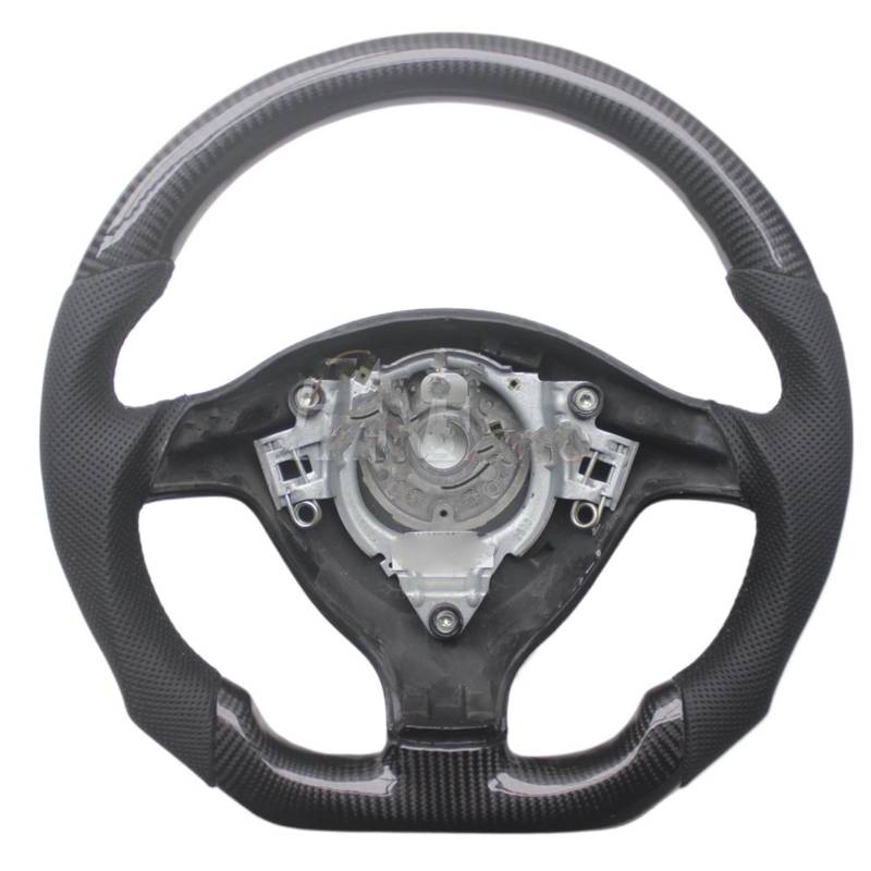 AcarKing Kompatibel Mit Seat Für Leon 1M 2000 2001 2002 2003 2004 1998 1999, Ersatz-Carbonfaser-Auto-Sportlenkrad, Innenteile Lenkrad Auto(Black) von AcarKing