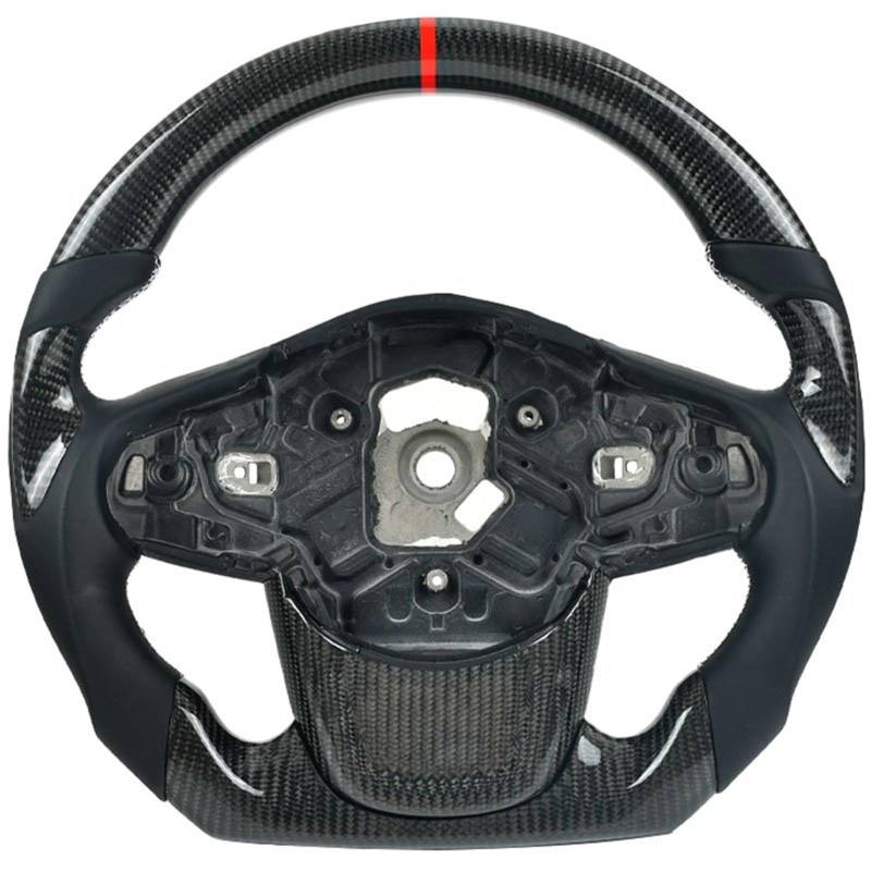 AcarKing Kompatibel Mit Toyota GR Für Supra A90 A91 2018 2019 2020 2021 2022, Individuelles Carbonfaser-Autorennen-Sportlenkradzubehör Lenkrad Auto(Style 4) von AcarKing