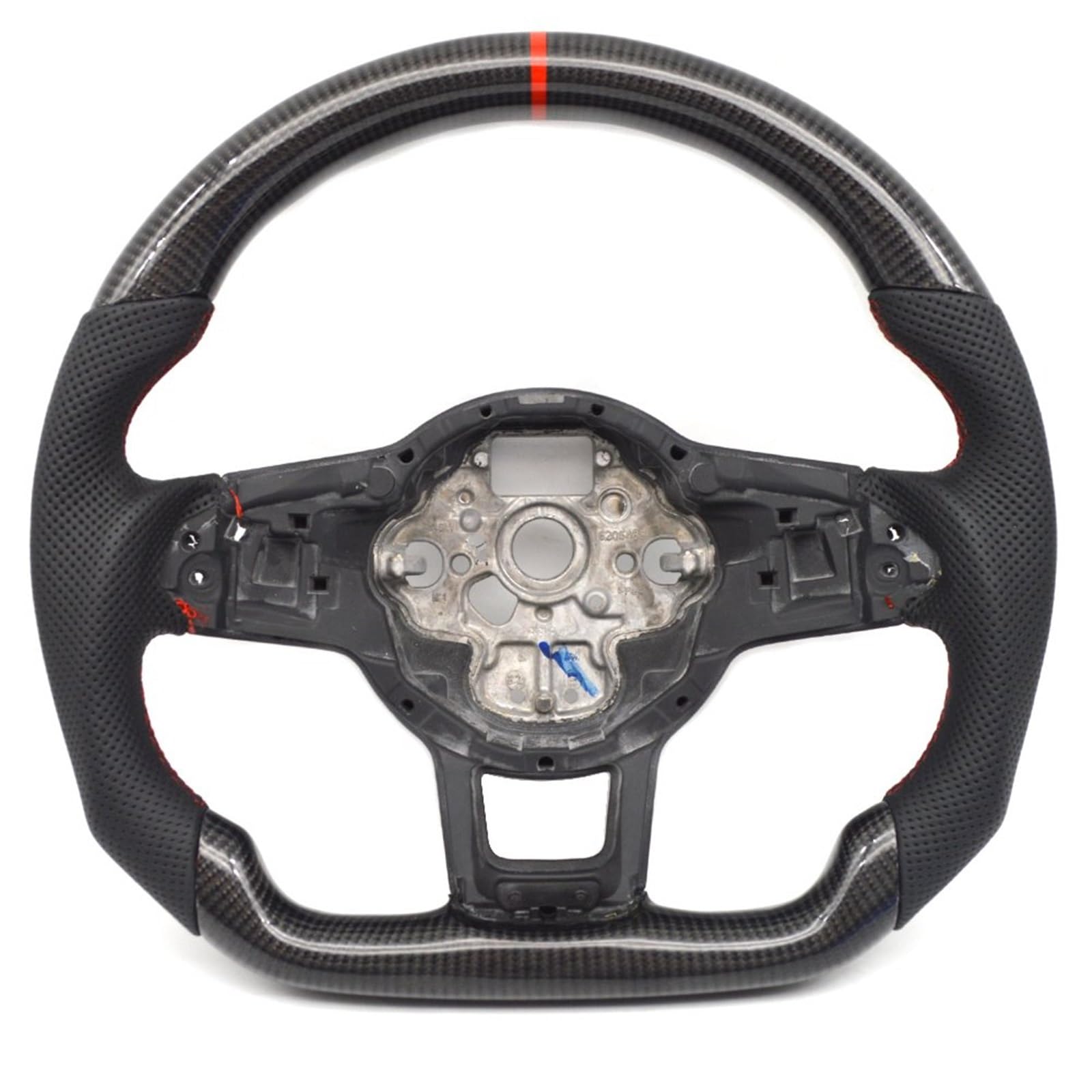 AcarKing Kompatibel Mit VW Für Golf MK 6 7 Für GTI 8 R, Carbonfaser-Lenkrad, Enthält Acc-Tastenpaddel Und Heizung, Autozubehör Lenkrad Auto(Style 2) von AcarKing