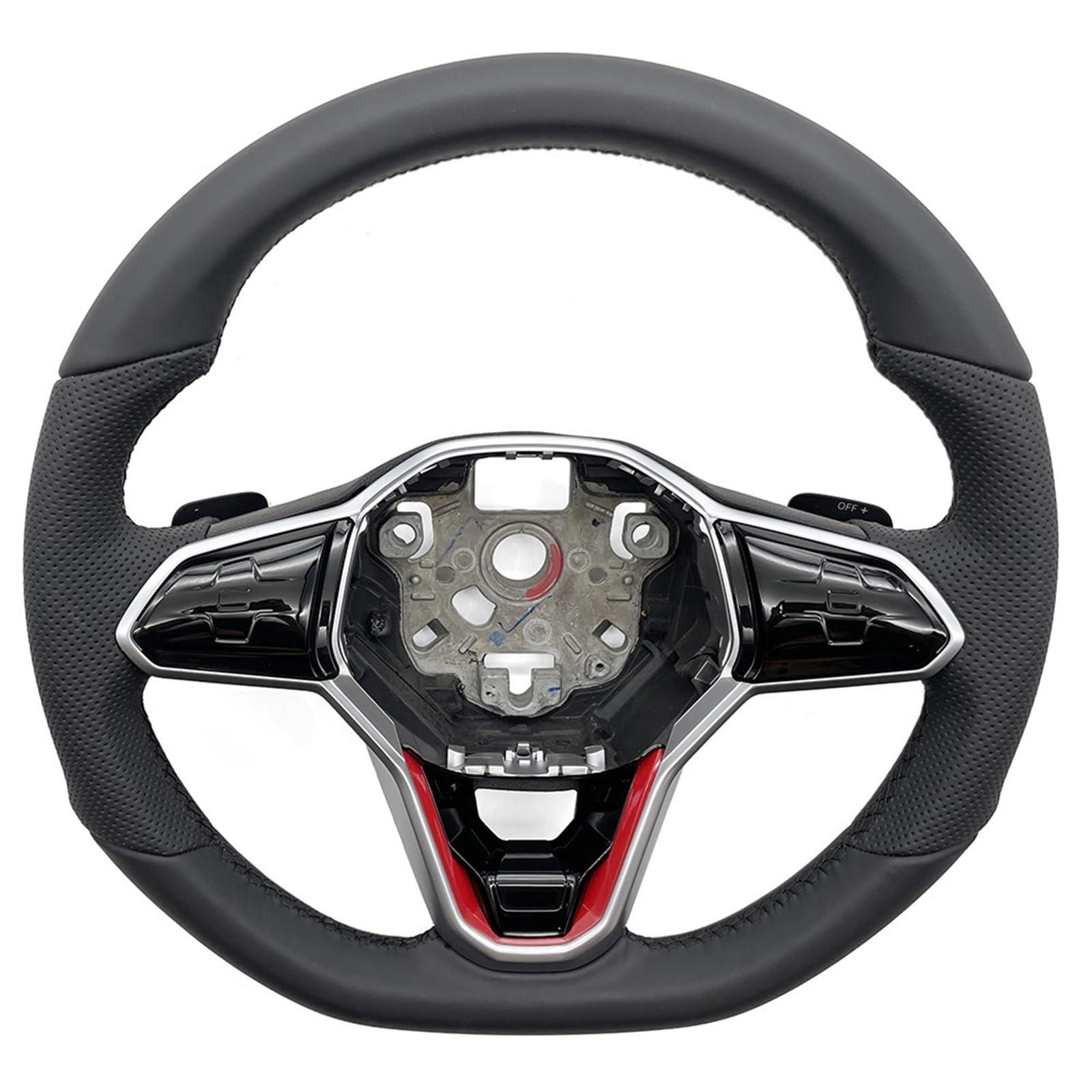 AcarKing Kompatibel Mit VW Für Golf MK 6 7 Für GTI 8 R, Carbonfaser-Lenkrad, Enthält Acc-Tastenpaddel Und Heizung, Autozubehör Lenkrad Auto(Style 4 Acc) von AcarKing