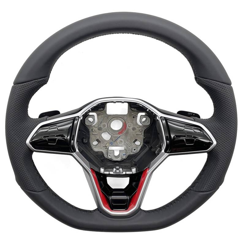 AcarKing Kompatibel Mit VW Für Golf MK 6 7 Für GTI 8 R, Carbonfaser-Lenkrad, Enthält Acc-Tastenpaddel Und Heizung, Autozubehör Lenkrad Auto(Style 4 Acc) von AcarKing