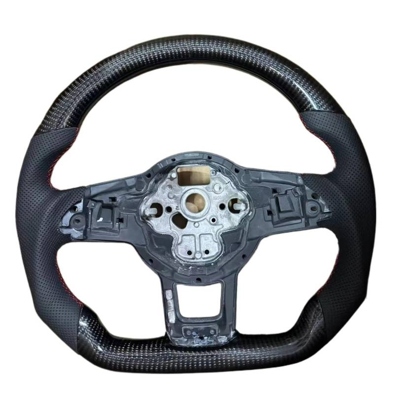AcarKing Kompatibel Mit VW Für Golf MK7 7.5 Für GTI Für GTD Für GTE R 2013-2018 2019 2020 Für Polo Für GTI Für Passat Für Tiguan Auto-Sportlenkrad Lenkrad Auto(Black,Size 1) von AcarKing