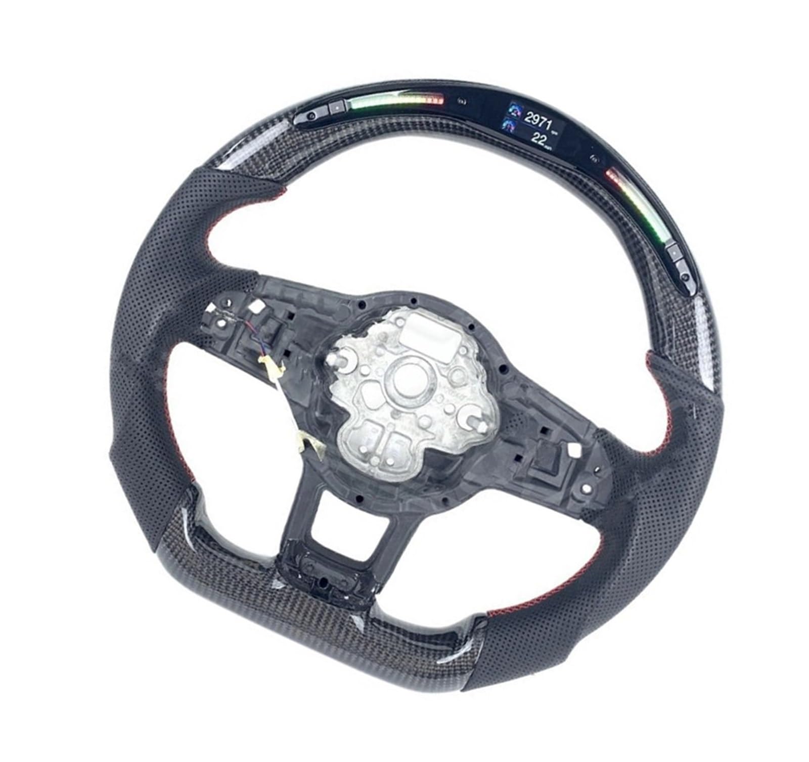 AcarKing Kompatibel Mit VW Für Golf MK7 R Für GTI Für GTD 2015 2016 2017 2018 2019 Displaylicht Sportlenkradbaugruppe Autozubehör Lenkrad Auto(Size 1) von AcarKing