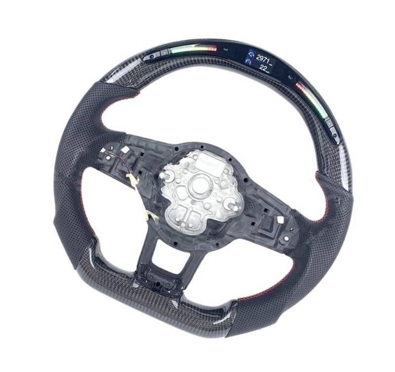 AcarKing Kompatibel Mit VW Für Golf MK7 R Für GTI Für GTD 2015 2016 2017 2018 2019 Displaylicht Sportlenkradbaugruppe Autozubehör Lenkrad Auto(Size 1) von AcarKing