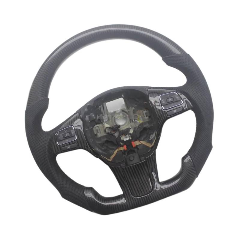 AcarKing Kompatibel Mit VW Für Touareg 2011 2012 2013 2014 2015 2016 2017 2018 Ersatz-Carbonfaser-Sportlenkradteile Lenkrad Auto von AcarKing