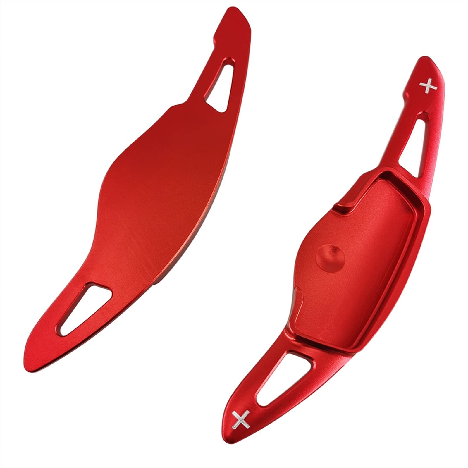 AcarKing Schaltwippen Kompatibel Mit KIA Für Sportage Für Hybrid Für NQ5 Für GT-Line 2022 2023 Auto Lenkrad Paddle Shift Extension Shifter Aufkleber (Color : Red) von AcarKing
