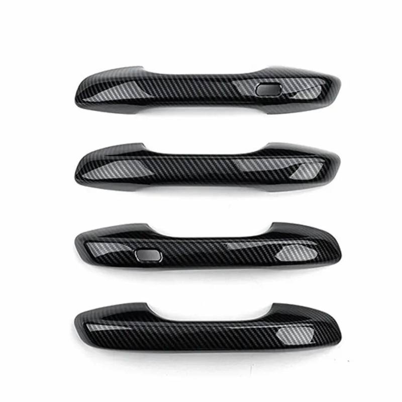 Autotürgriffabdeckung Kompatibel Mit Kia Für Sorento MQ4 2020 2021 2022 2023 Auto Außentür Griff Schüssel Form Abdeckung Trim Aufkleber Dekor Zubehör(Carbon A) von AcarKing