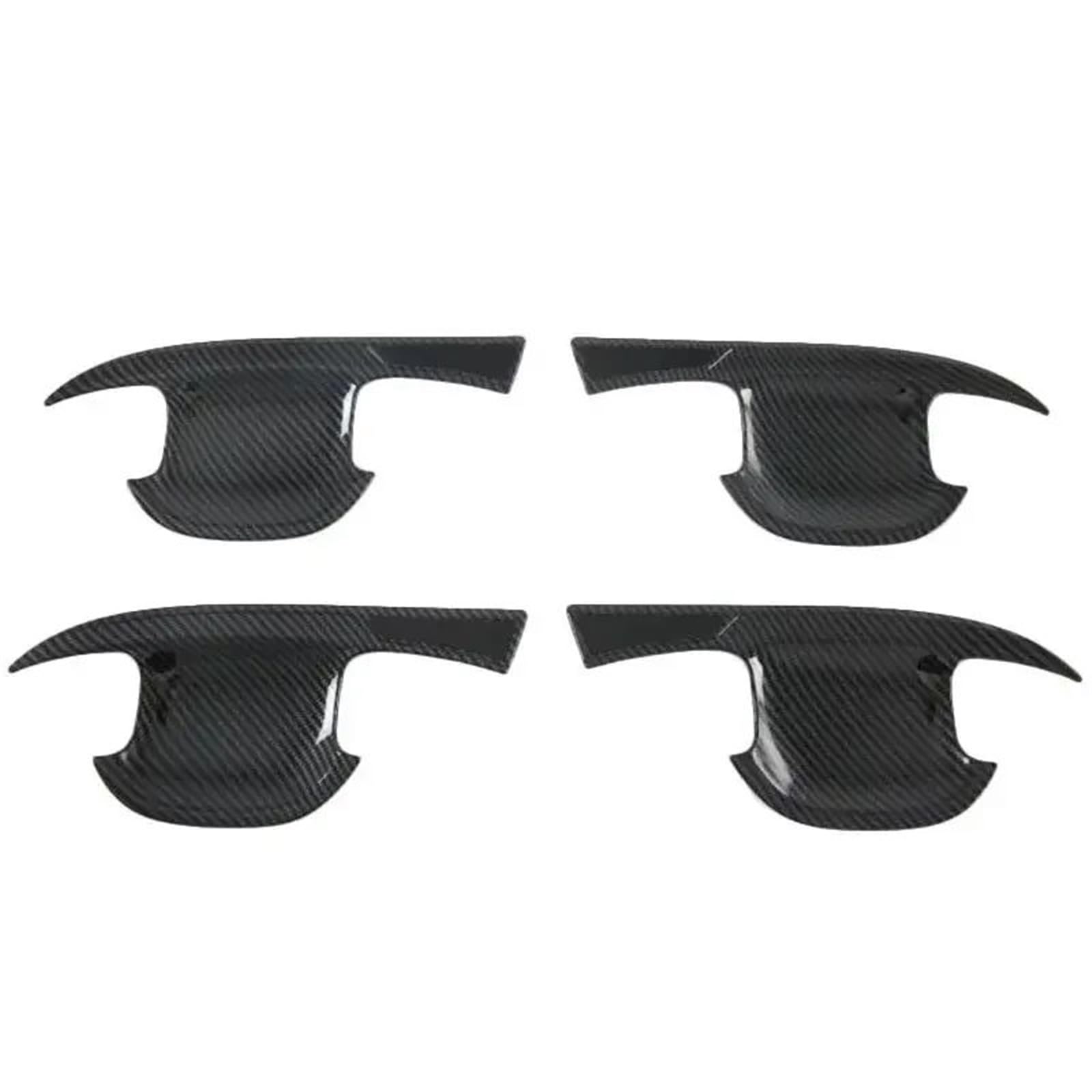 Autotürgriffabdeckung Kompatibel Mit Kia Für Sorento MQ4 2020 2021 2022 2023 Auto Außentür Griff Schüssel Form Abdeckung Trim Aufkleber Dekor Zubehör(Carbon B) von AcarKing