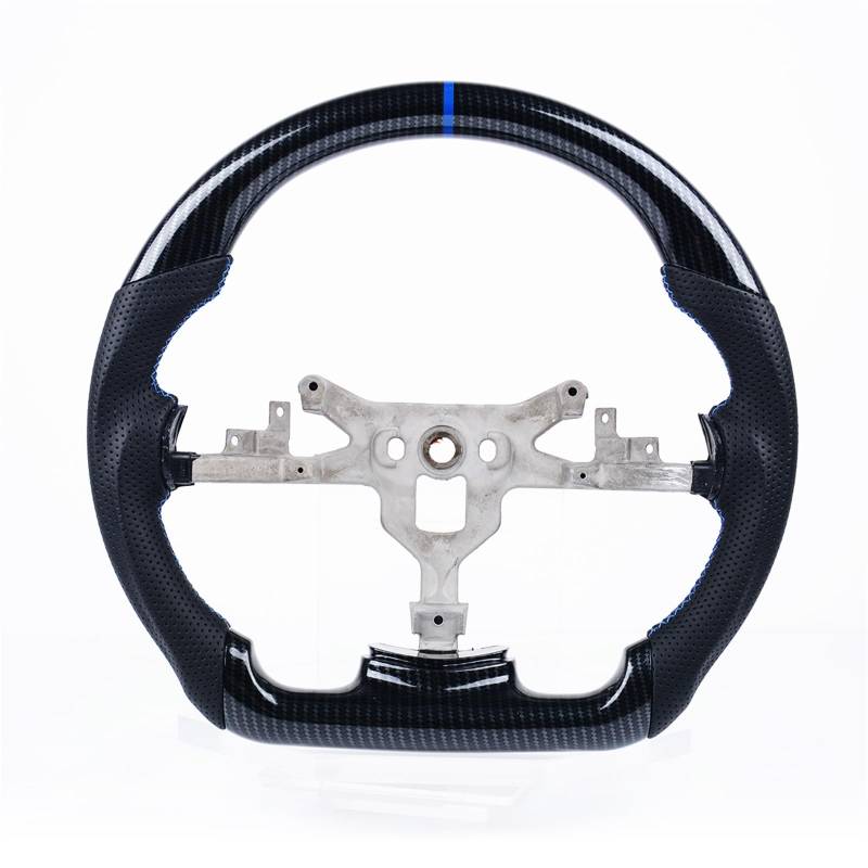 Kompatibel Mit Chevrolet Für Corvette C6 Z06 ZR1 2009 2010 2011 2006 2007 2008 Carbonfaser-Lenkrad, Rennsportrad, Autoteile Lenkrad Auto(Blue) von AcarKing