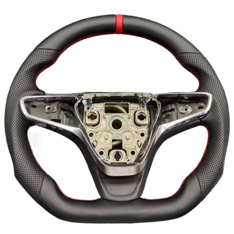 Kompatibel Mit Chevrolet Für Malibu XL 2015 2016 2017 2018 2019 2020 Carbonfaser-Lenkradbaugruppe, Innenausstattung, Autoteile Lenkrad Auto(Style 1) von AcarKing