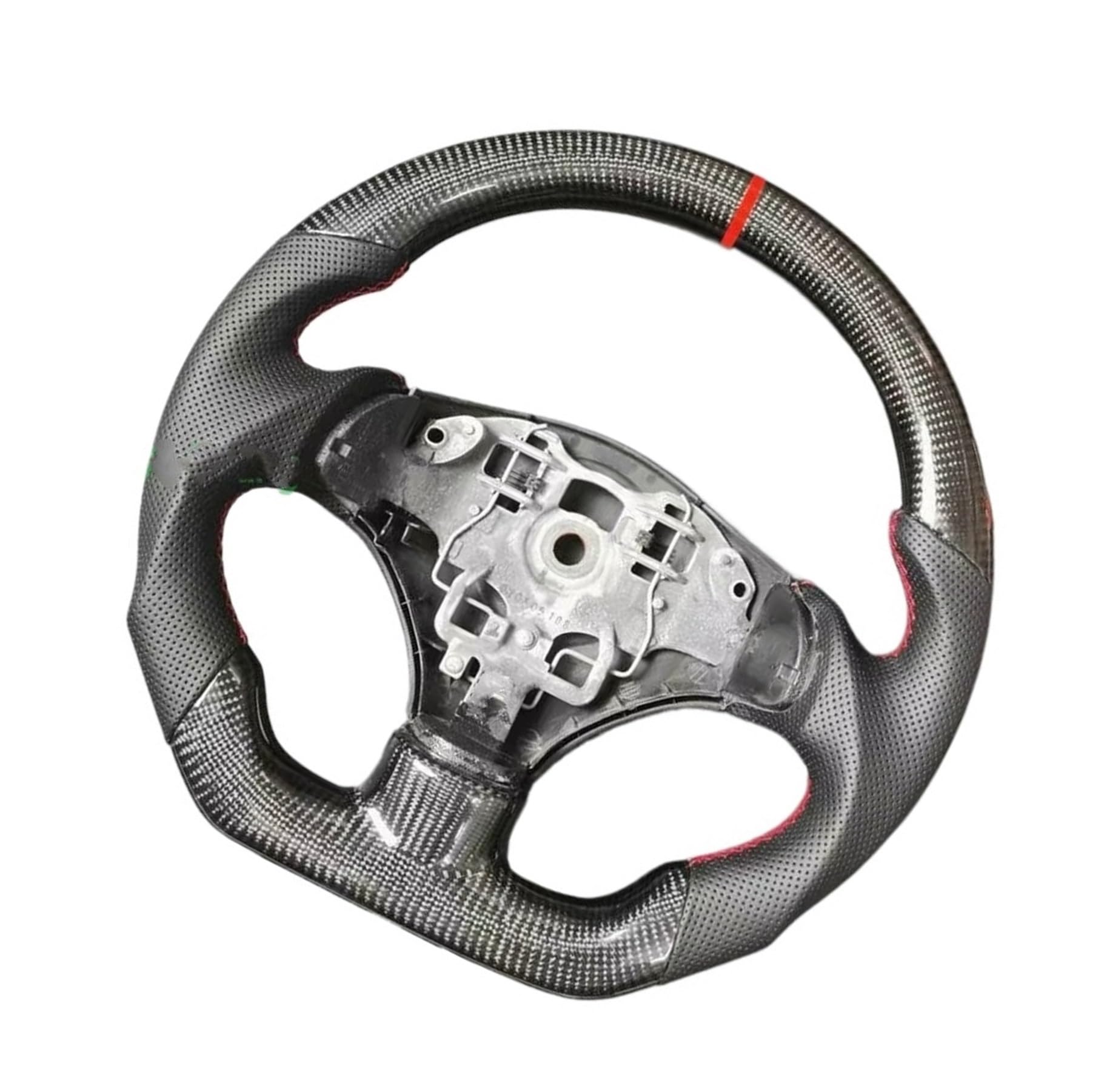 Kompatibel Mit Citroen C2 Carbonfaser-Autosportlenkrad, Ersatz-Innenraum-Autozubehör, Lenkräder, Montage, Autoteile Lenkrad Auto(Style B) von AcarKing