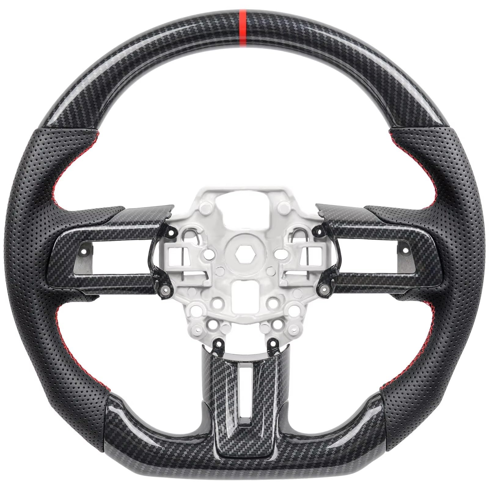 Kompatibel Mit Ford Für Mustang Für GT350 GT500 2018 2019 2020 2021 2022 2023 Carbonfaser-Lenkrad-Rennrad Mit Abdeckungsverkleidung Autoteile Lenkrad Auto Kompatibel Mit Ford Für Mustang Für GT350 GT500 2018 2019 2020 2021 2022 2023 Carbonfaser-Lenkrad-Rennrad Mit Abdeckungsverkleidung Autoteile Lenkrad Auto von AcarKing