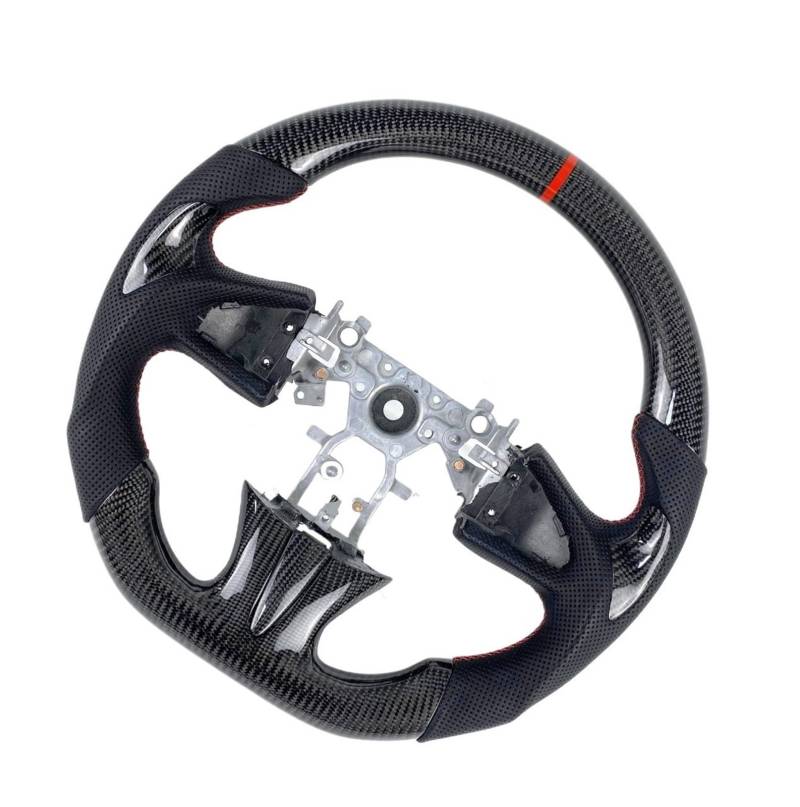 Kompatibel Mit Infiniti Für G35 G37 G37s Q50 Q60 QX30 QX50 QX60, Individuelles Carbonfaser-Autolenkrad, Verbessertes Sportlenkrad, Autoteile Lenkrad Auto(Style 2) von AcarKing