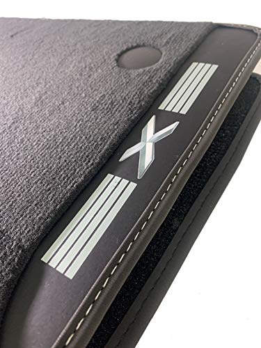 Accesorionline Exklusives Auto-Fußmatten-Set für BMW X2 ab 2018, Velours-Teppich von höchster Qualität mit Original-Maßen und Befestigungen – Fußmatten F39 von Accesorionline