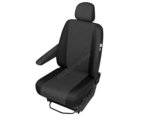 Accesorionline Sitzbezüge Fahrersitz für Citroen Jumpy – Stoff höchster Qualität von Accesorionline