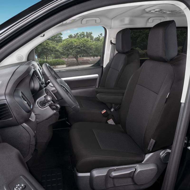 Accesorionline Sitzbezüge für Zafira Life ab 2019 - 2 - 9-Sitzer, 100 % passgenau (vorne 1+1) von Accesorionline