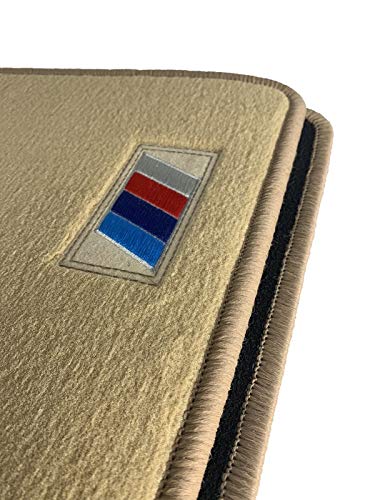 Accesorionline Zubehör > Fußmatten beige Velours Premium für BMW X5 2013-2018 5-Sitzer maßgeschneidert – höchste Qualität – Fußmatten F15 von Accesorionline