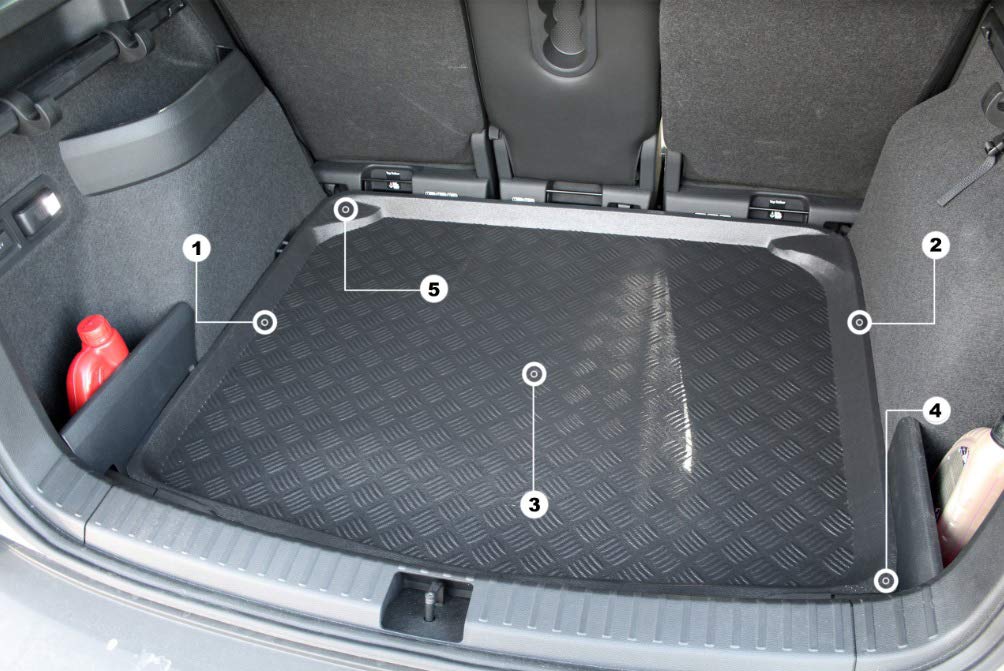 Accessorionline Kofferraum-Abdeckung für Hyundai i20 Komfort/Premium ab 2014 Position Kofferraumwanne Kofferraumwanne von Accesorionline