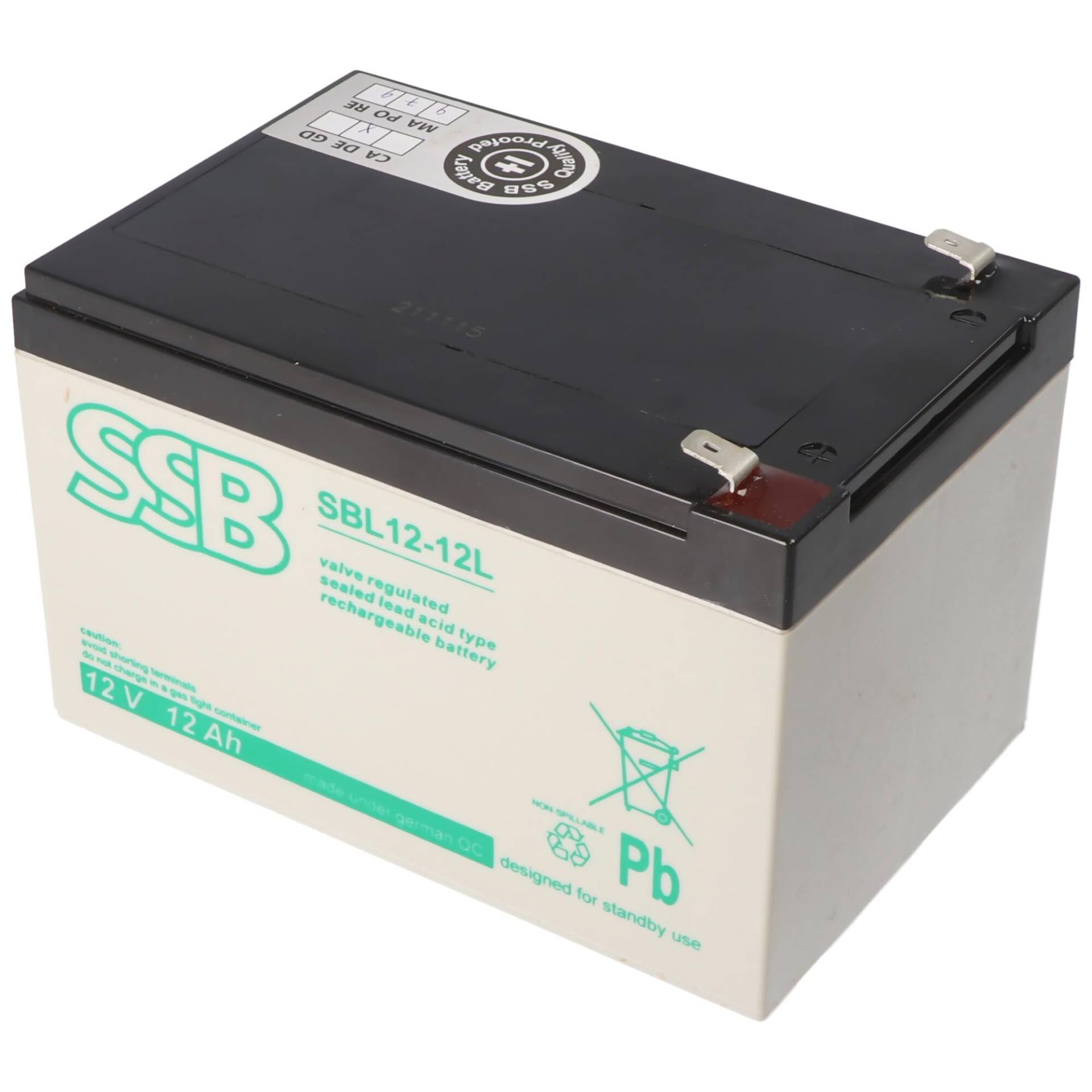 SSB SBL12-12L 12V 12Ah Bleiakku AGM Blei Gel Akku SSB SBL12-12L 12V 12Ah Bleiakku AGM Blei Gel Akku von AccuCell