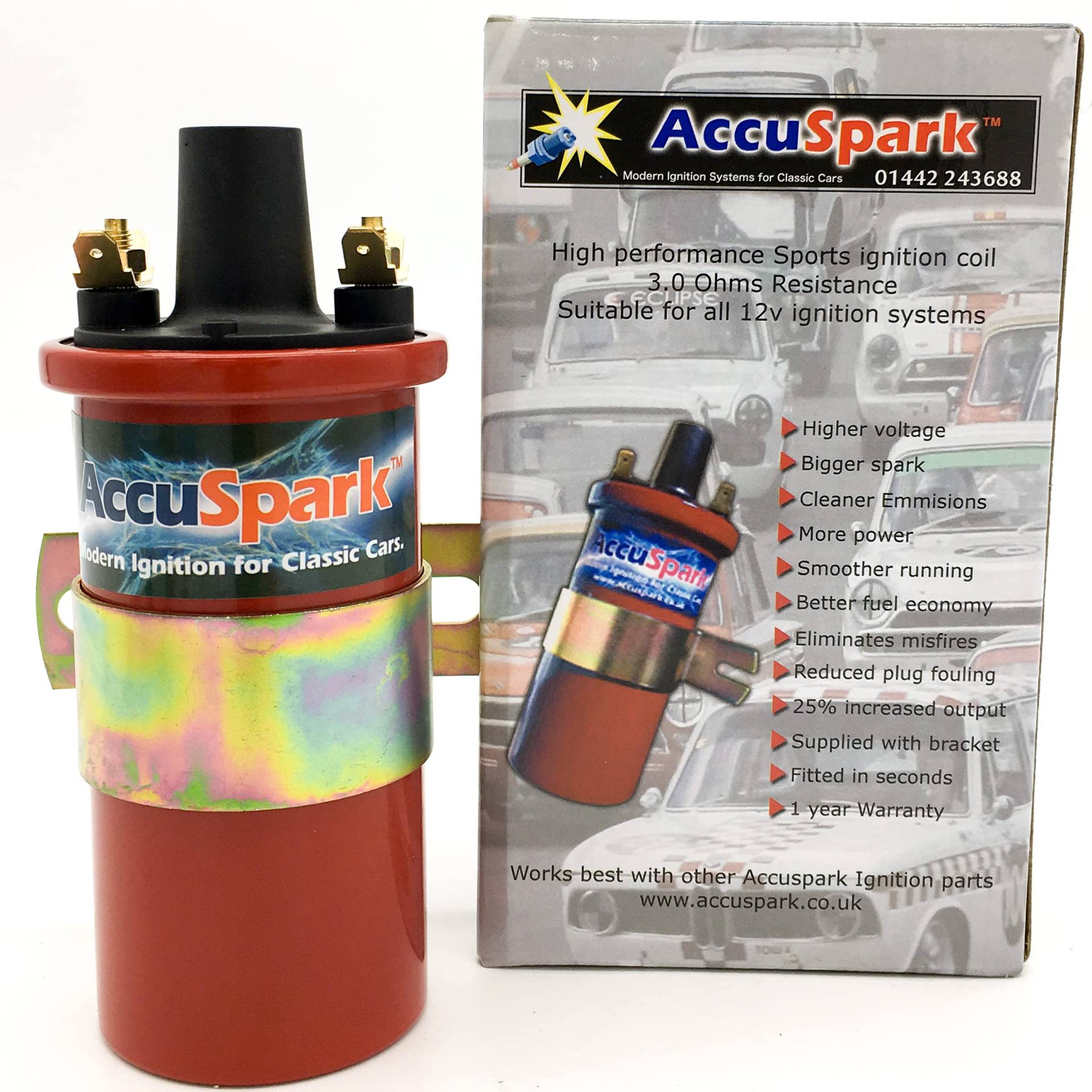 Accuspark 12 V Sport-Zündspule Zündspule blau DLB110 für Oldtimer Auto Accuspark 12 V Sport-Zündspule Zündspule blau DLB110 für Oldtimer Auto von Accuspark
