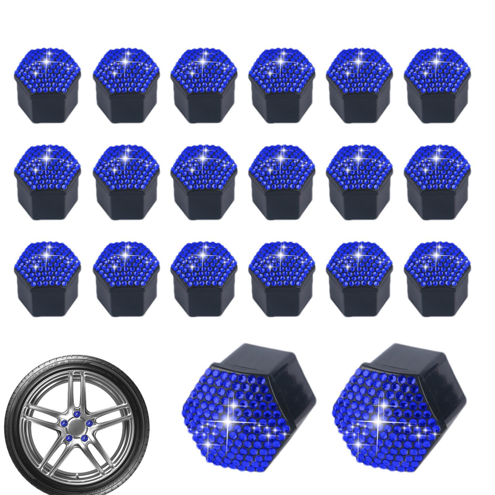 Aceirropy Radmutterabdeckungen | Glänzende Schrauben Abdeckung Set von 20 | Anti-Kratzer Abnehmbare Radmutter Dekorative Kappe für Auto Außen Staubdichter Schutz Aceirropy Radmutterabdeckungen | Glänzende Schrauben Abdeckung Set von 20 | Anti-Kratzer Abnehmbare Radmutter Dekorative Kappe für Auto Außen Staubdichter Schutz von Aceirropy