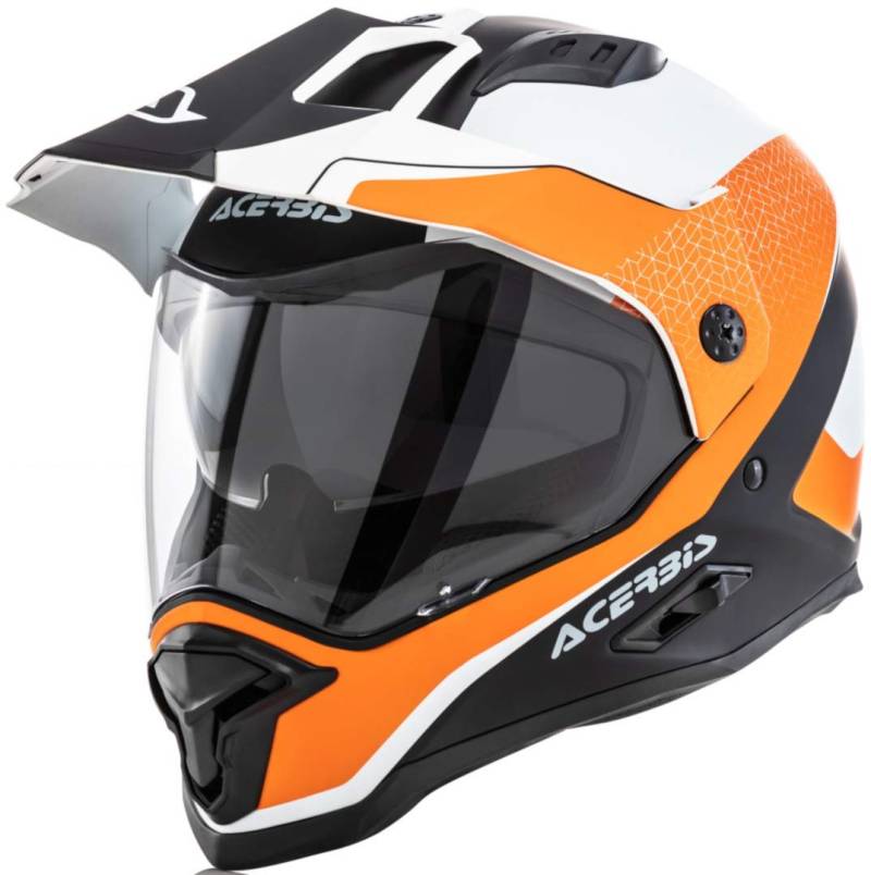 ACERBIS Helm Reactive Graffix VTR weiß/orange S von Acerbis