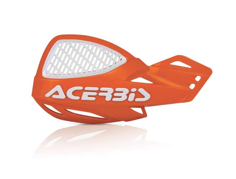 Acerbis 2072675321 Vented Uniko Handguards, Orange 2016/ White von Acerbis